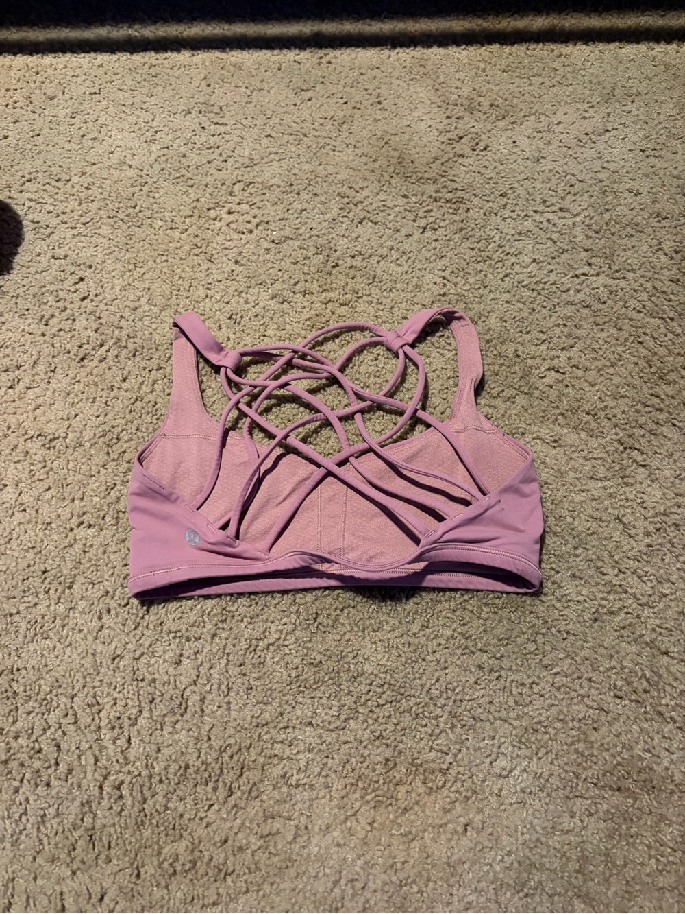 lululemon athletica Strappy Crisscross Sports Bra - Mauve Pink